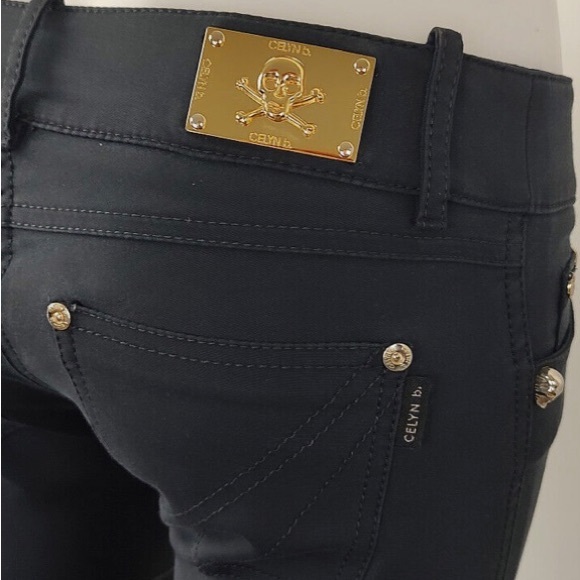 Celyn B super low rise pants skull studs sz.40 Italy - Picture 3 of 9